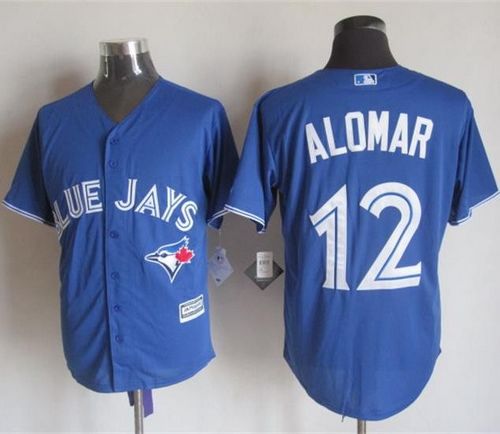 Blue Jays #12 Roberto Alomar Blue New Cool Base Stitched MLB Jersey - Click Image to Close